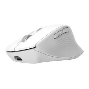 &divide; Mouse trust wireless niven bt/2.4ghz 7 botones 800-3200dpi recargable color blanco.