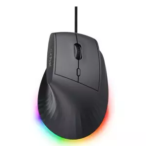 &divide; Mouse trust gaming  gxt 145 rexxa 10000dpi 6 botones programables iluminacion rgb negro