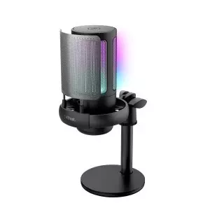 &divide; Microfono trust gxt 238 auron gaming usb iluminacion led patron cardioide tripode negro
