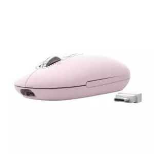 &divide; Mouse trust wireless seron hypscroll slim 400-2400dpi 6 botones recargable fsc grs rosa