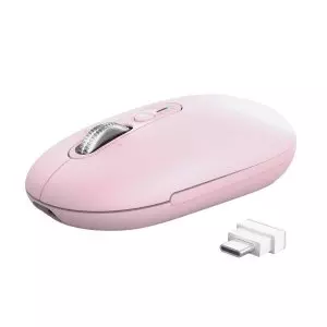 &divide; Mouse trust wireless seron hypscroll slim 400-2400dpi 6 botones recargable fsc grs rosa