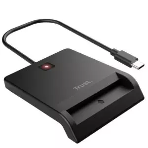 &divide; Lector externo de dnie trust primo usb-c compatible con eid, dnie 4.0, edowod o cie