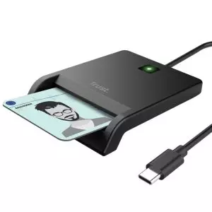 &divide; Lector externo de dnie trust primo usb-c compatible con eid, dnie 4.0, edowod o cie