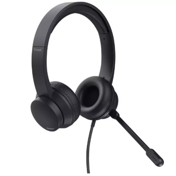&divide; Headset trust ayda 25088 usb microfono plegable diadema ajustable