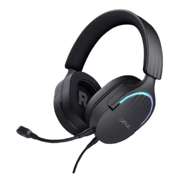 &divide; Headset trust gaming gxt 490 negro fayzo 24900 usb 7.1 microfono desmontable y flexible iluminacion