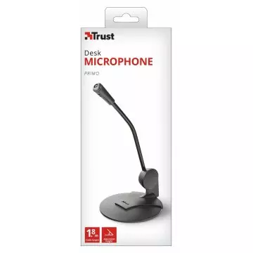 &divide; Microfono trust primo jack 3.5mm cable 1.8m 21674
