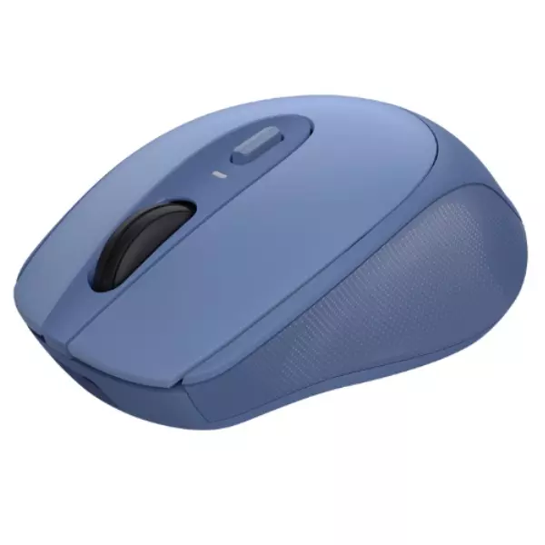 &divide; Mouse trust wireless zaya azul 25039 - recargable usb-c - 4 botones - 800/1200/1600dpi - receptor us