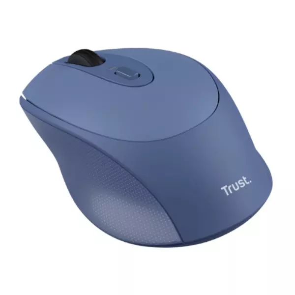 &divide; Mouse trust wireless zaya azul 25039 - recargable usb-c - 4 botones - 800/1200/1600dpi - receptor us