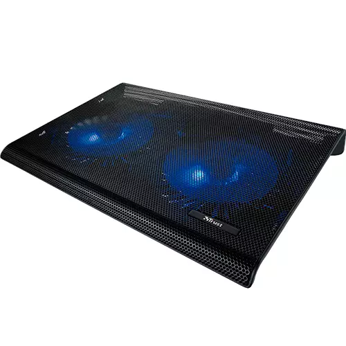 &divide; Base de refrigeracion para portatiles trust  con 2 ventiladores y leds azul hasta 17.3" 20104*