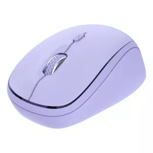 &divide; Mouse trust wireless y bluetooth yvi+ lila 1600dpi ajustable 3 botones 3 dispositivos