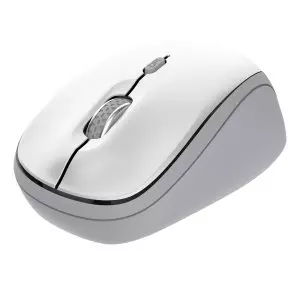 &divide; Mouse trust wireless y bluetooth yvi+ blanco 1600dpi ajustable 3 botones 3 dispositivos