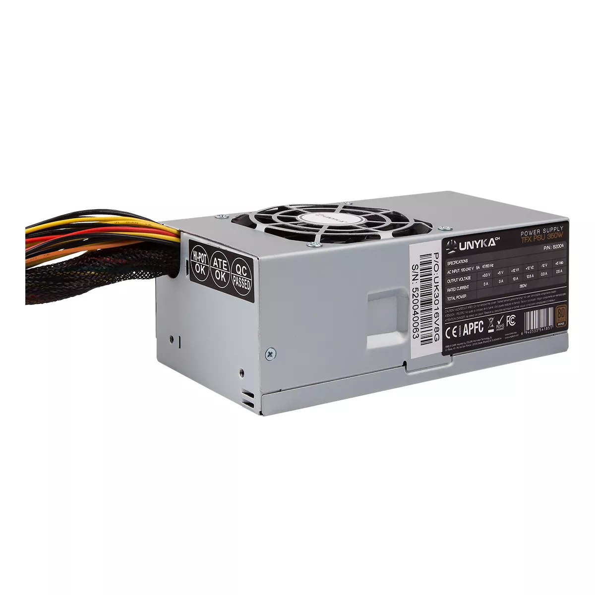 &divide; Fuente alimentacion tfx unykach 52004 350w 80+ bronze