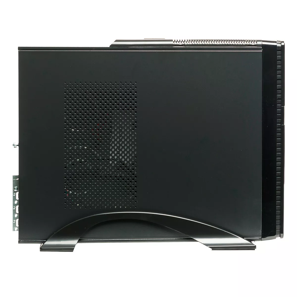 &divide; Caja microatx slim unyka matx uk2010 permite posicion horizontal o vertical color negro con fuente s