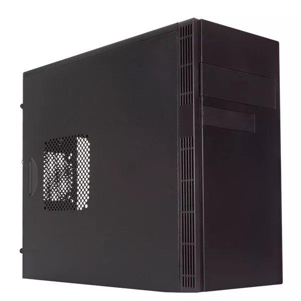 &divide; Caja microatx unykach grey rain evo color negro frontal cepillado con regillas laterales usb 2.0 y