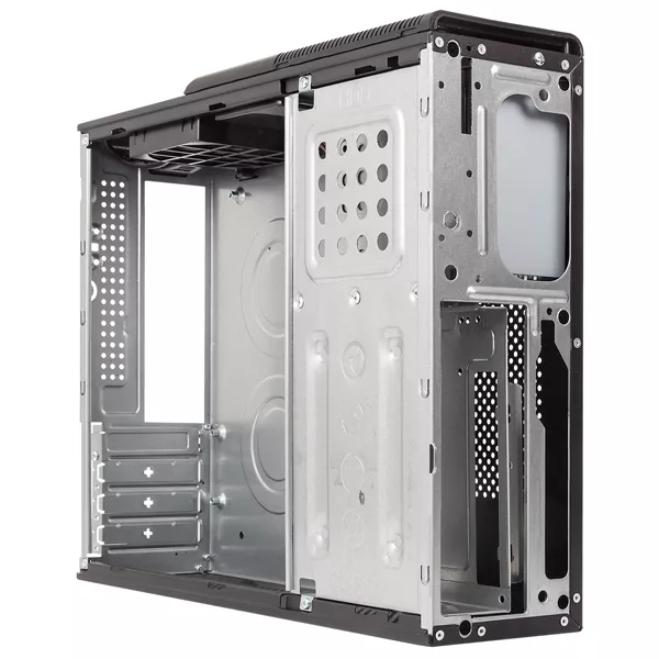 &divide; Caja microatx slim unyka matx 2010se frontal micro perforado conector usb type c con fuente sfx 450w
