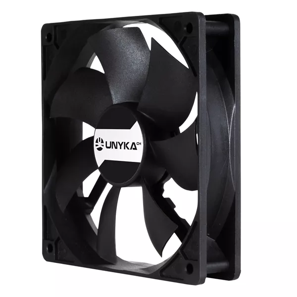 &divide; Ventilador interno unyka 8012025 120mm 28dba pwm doble bola control temperatura negro