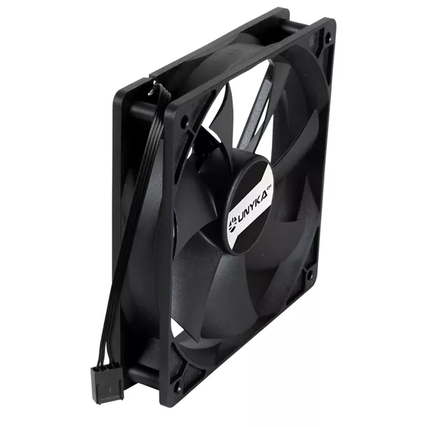 &divide; Ventilador interno unyka 8012025 120mm 28dba pwm doble bola control temperatura negro