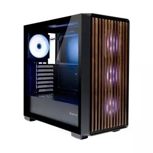 &divide; Caja atx unyka revelat madeira black 2x3.5" 2x2.5" 2xusb3.0 1xusb-c gpu 425mm frontal madera