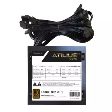 &divide; Fuente alimentacion unykach atilus 2.0 uk212501 500w 80+ bronze