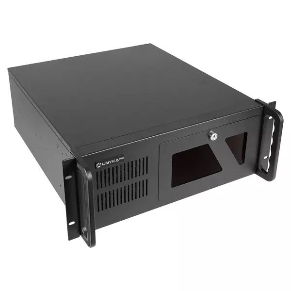 &divide; Caja rack 19" 4u unyka uk4229 evo frontal con puerta de seguridad filtro antipolvo usb 3.0 sin fuen
