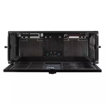 &divide; Caja rack 19 4u unykach uk4339h atx 3x3.5"/2.5" sin f.a atx usb-c plata negro