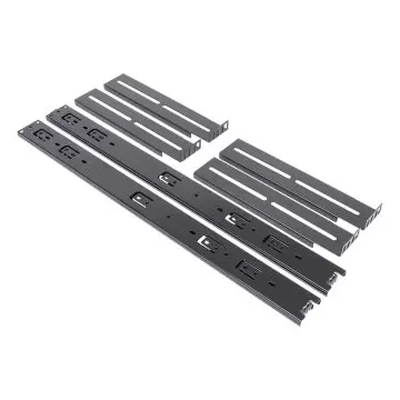 &divide; Kit de railes unykach 52094 para caja rack de 1u a 4u material acero pintado negro sistema telescopi