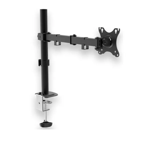 &divide; Soporte de mesa unyka uk710101 para 1 pantalla 10-32" 1 cabezal ajustable y giratorio max. 10kg vesa