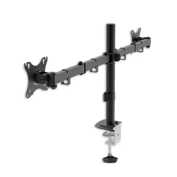 &divide; Soporte de mesa unyka uk710102 2 cabezales ajustable y giratorio 10-32" max. 10kg vesa max. 100x100