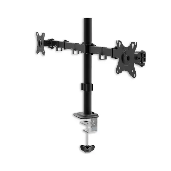 &divide; Soporte de mesa unyka uk710102 2 cabezales ajustable y giratorio 10-32" max. 10kg vesa max. 100x100