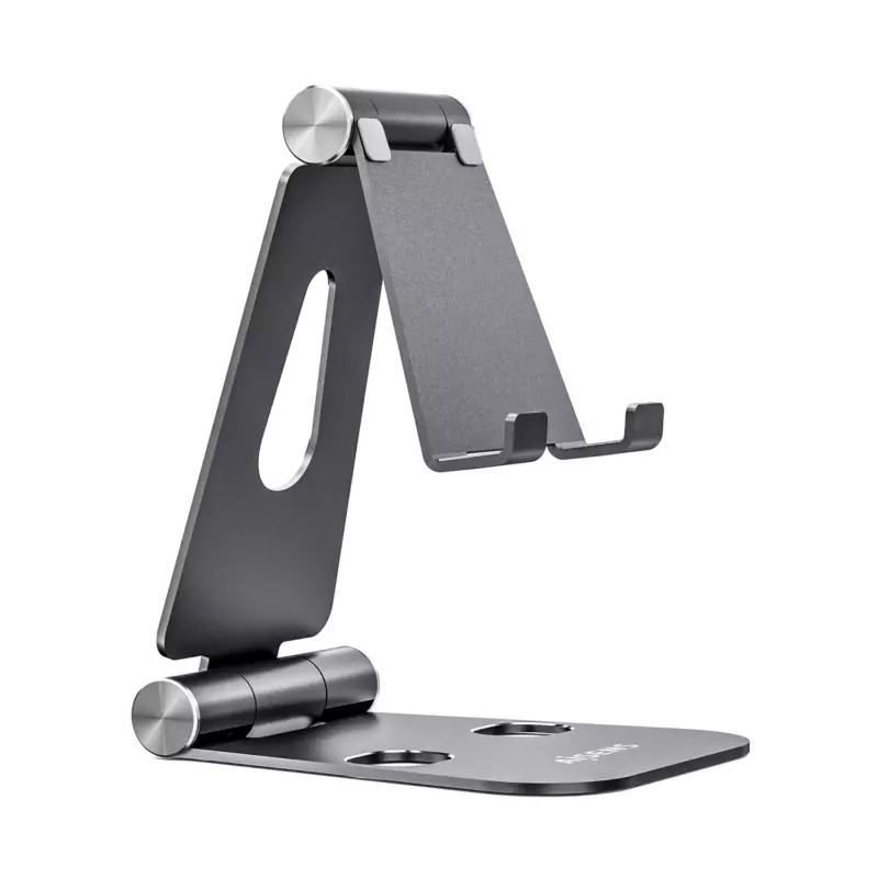 &divide; Aisens - soporte de sobremesa tama?o xl ajustable (2 pivotes) para movil / tablet, gris