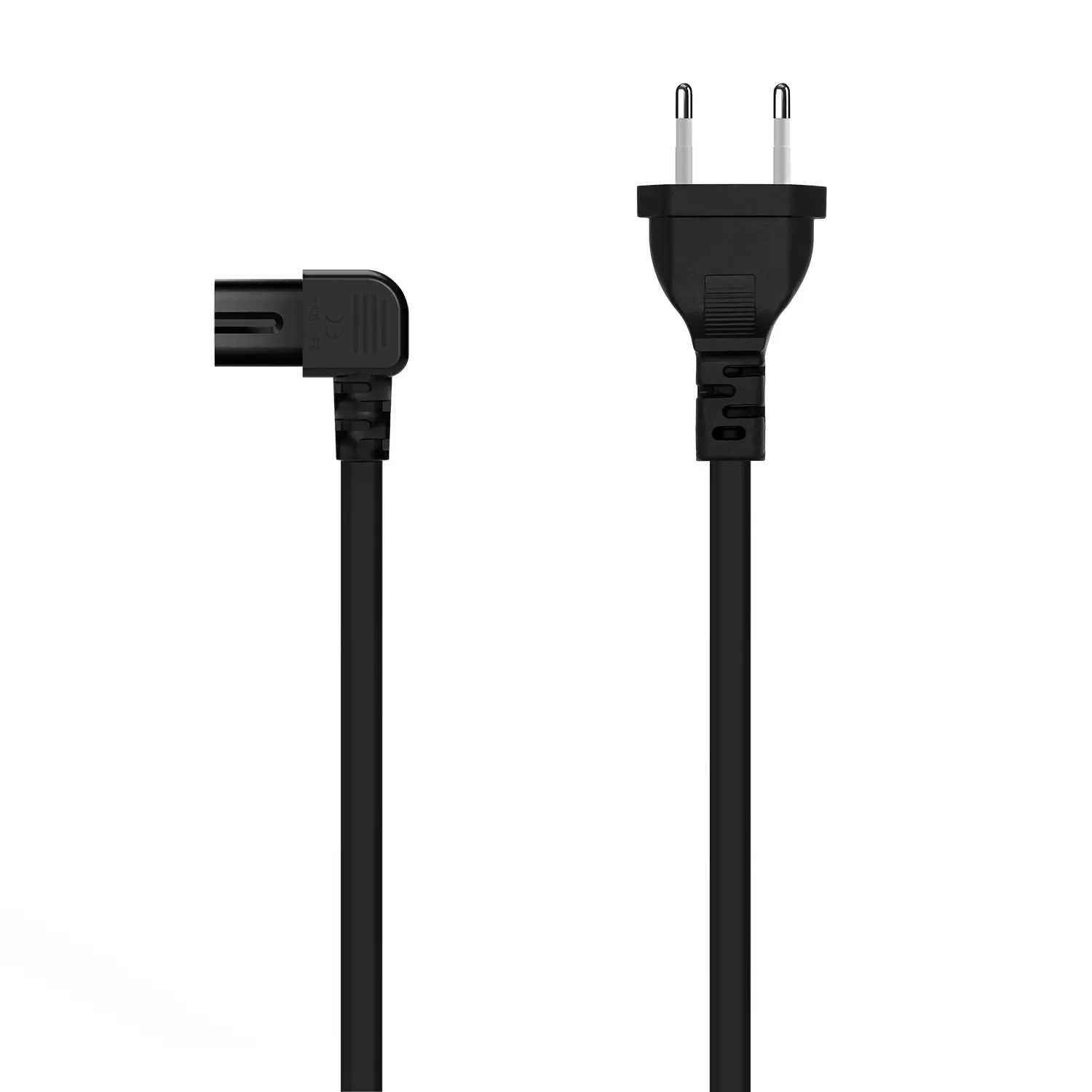 &divide; Aisens - cable alimentacion acodado forma 8, cee7/16/m-c7/h, negro, 1.8m