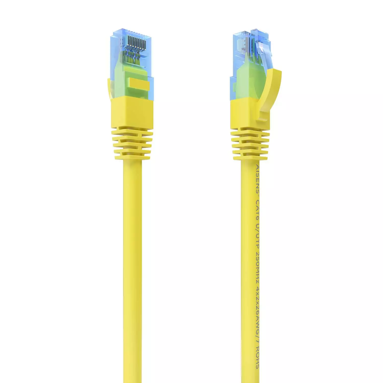 &divide; Aisens - cable de red latiguillo rj45 cat.6 utp awg26 cca, amarillo, 0.5m
