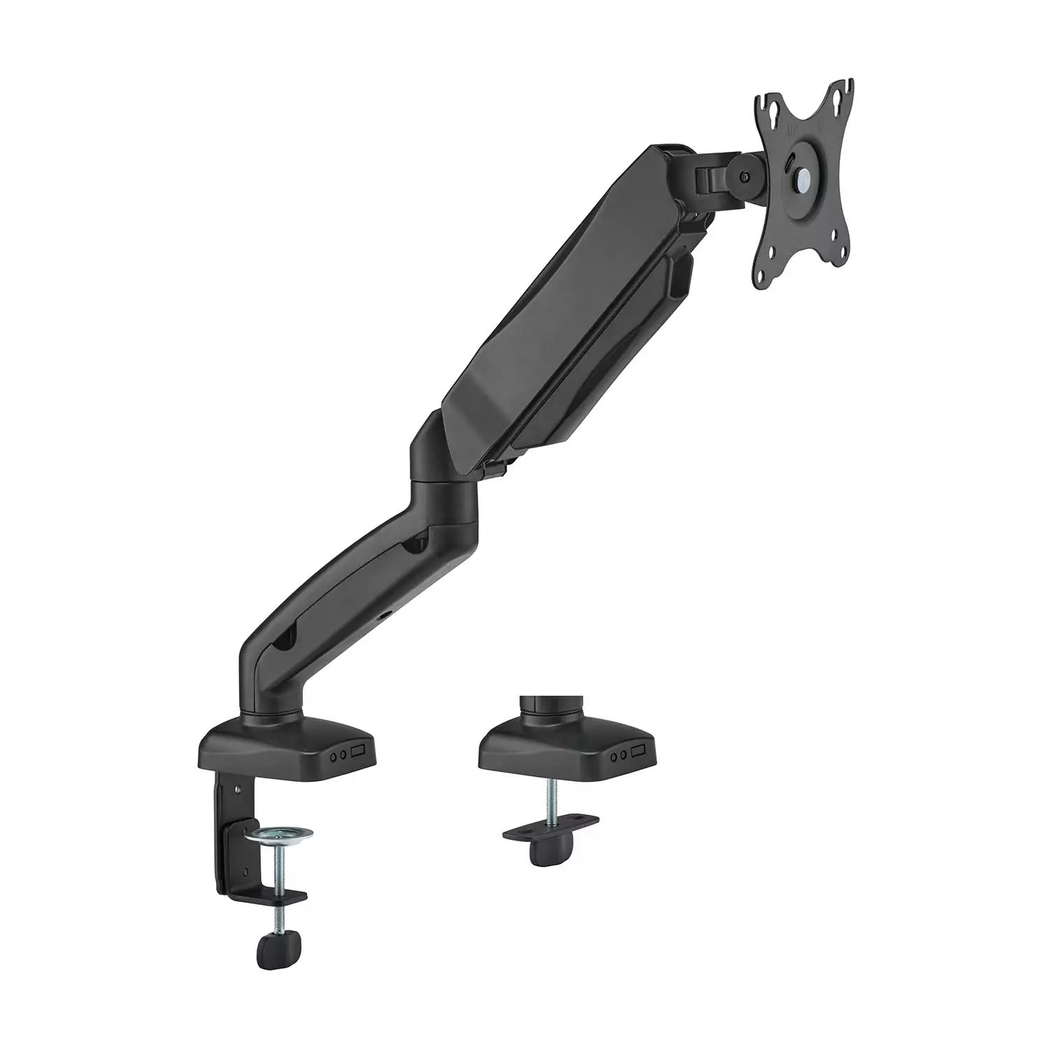&divide; Aisens - soporte de mesa pro contrapeso giratorio e inclinable para monitor/tv 9kg (3 pivotes, 1 brazo) de 17-32, negro