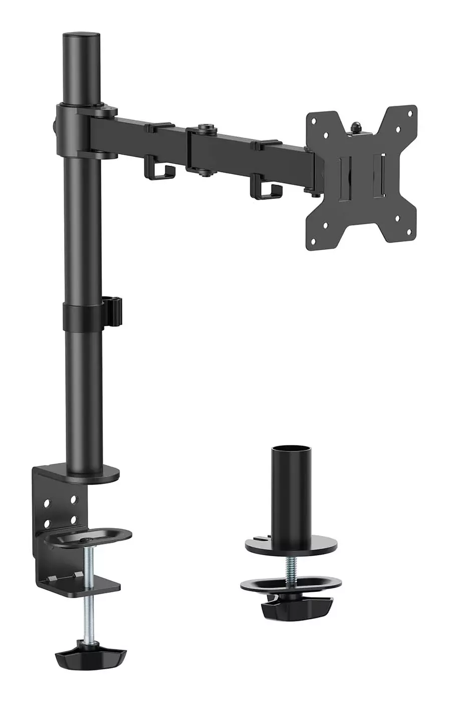 &divide; Aisens - soporte de mesa eco giratorio e inclinable para monitor/tv 10kg (3 pivotes, 1 brazo) de 17-32, negro