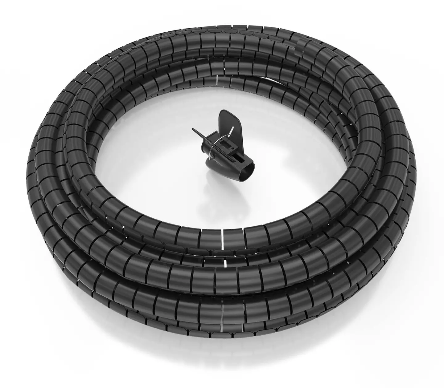 &divide; Aisens - organizador de cable en espiral 25mm, negro, 10 m