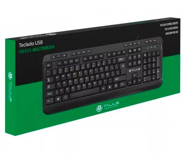 Teclado USB Talius Kb-503 Multimedia Negro / TAL-KB503