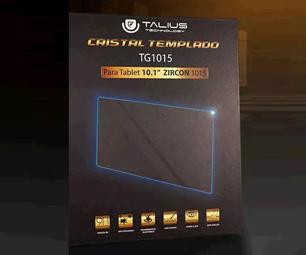 Cristal Templado Talius protector Tg1015 / 10.1 Pulg. / Tablet Zircon 1015 Ips