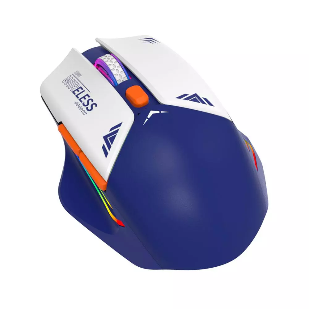Raton inal&aacute;mbrico recargable Luxury TG7228 / RF 2.4Ghz / 1600 dpi / 400mah / Luz Led / Azul / MTK