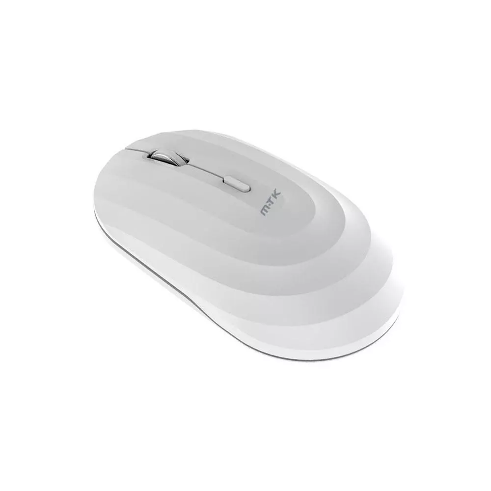 Raton inal&aacute;mbrico recargable Wave TG7274 / RF 2.4Ghz / Bluetooth 5.2 / 1600 dpi / 400mah / Blanco / MTK
