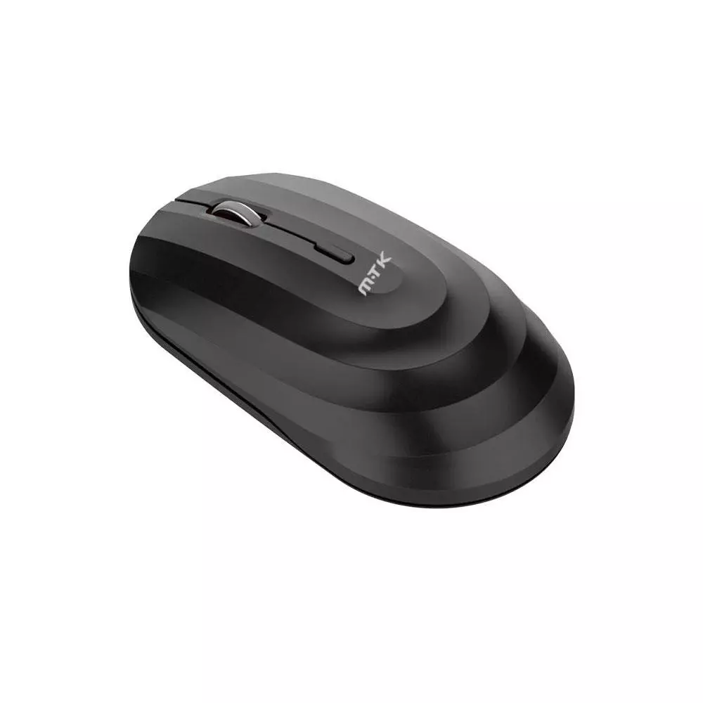 Raton inal&aacute;mbrico recargable Wave TG7274 / RF 2.4Ghz / Bluetooth 5.2 / 1600 dpi / 400mah / Negro / MTK