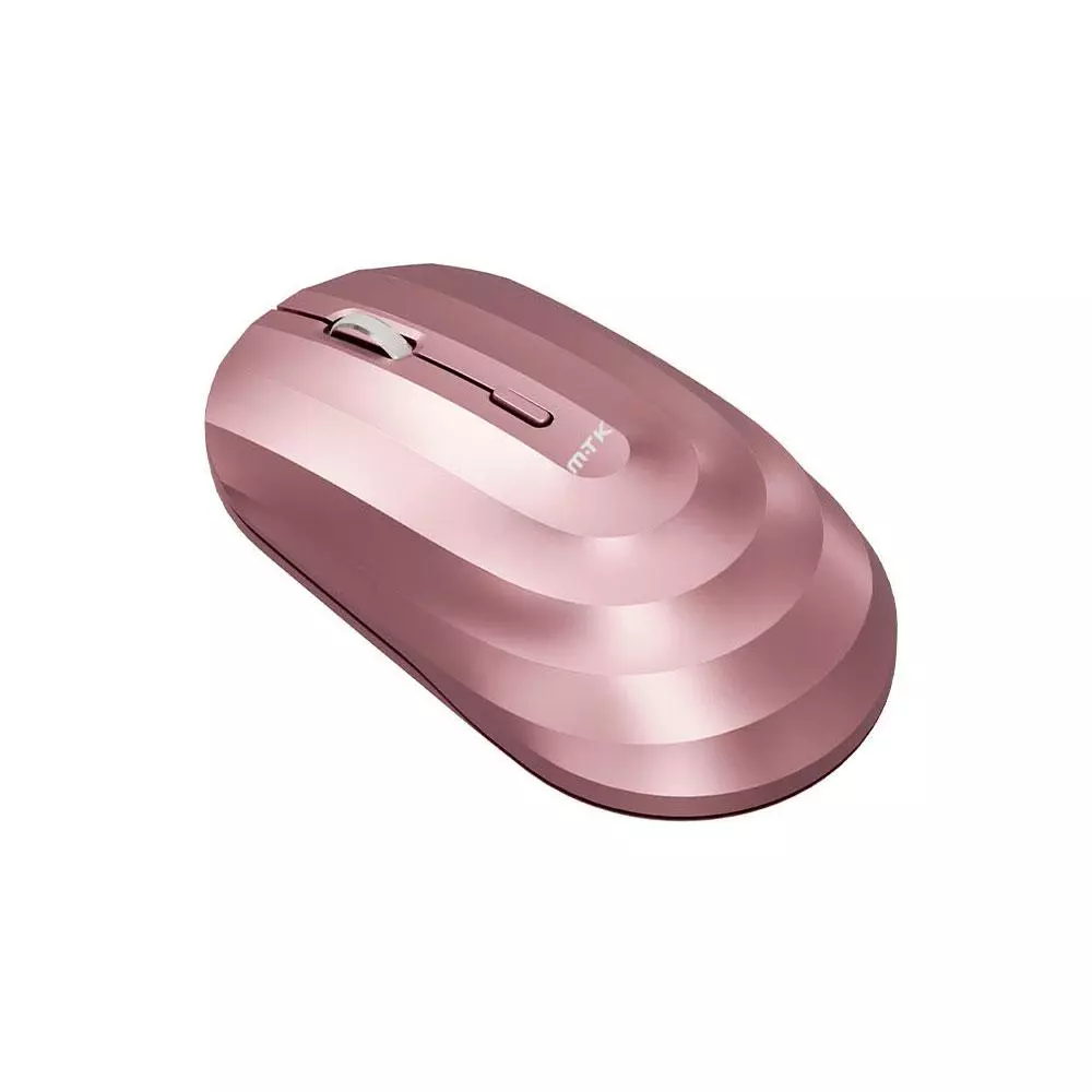 Raton inal&aacute;mbrico recargable Wave TG7274 / RF 2.4Ghz / Bluetooth 5.2 / 1600 dpi / 400mah / Rosa / MTK