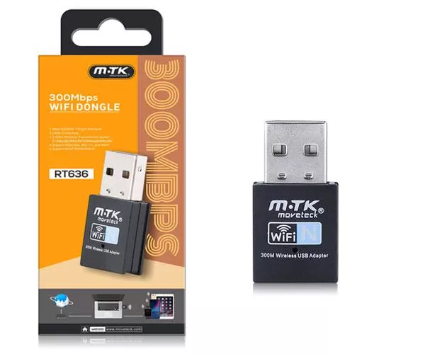 Tarjeta de red USB Wifi mini RT636 / 300mbps / MTK