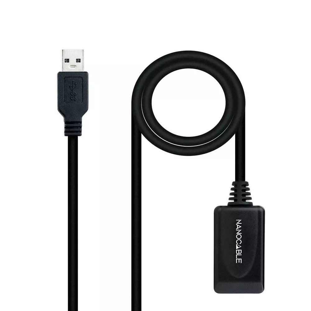 Cable USB amplificador activo USB 2.0 M/H 10 metros / Nanocable 10.01.0212