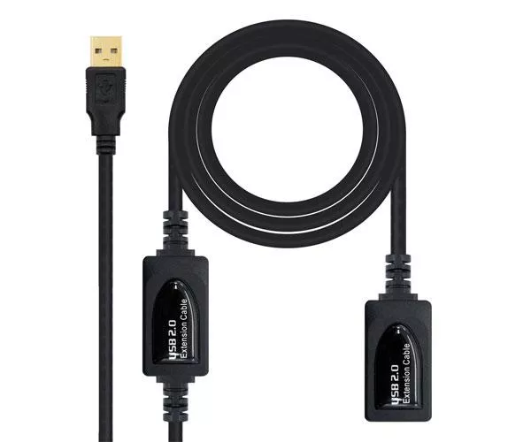 Cable USB amplificador activo USB 2.0 M/H 15 metros / Nanocable 10.01.0213