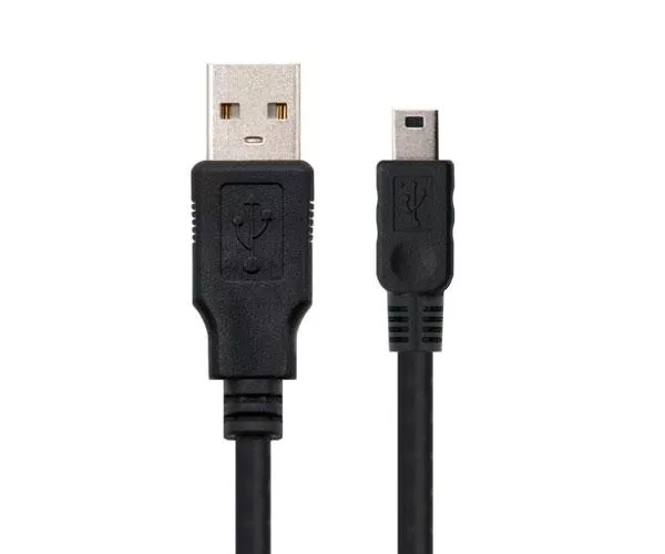 Cable USB 2.0 a Mini USB / 5 pines / 1.8m  / Nanocable 10.01.0402