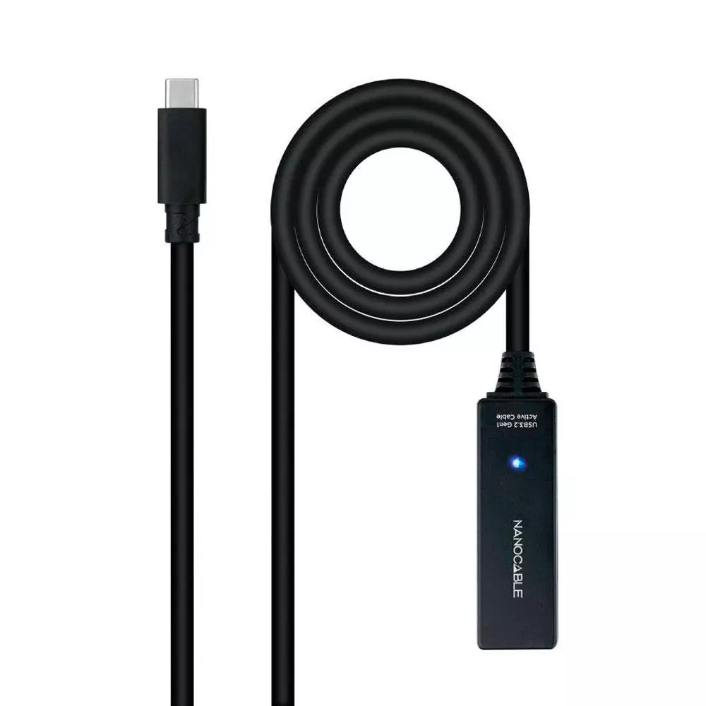 Cable USB amplificador activo USB 3.2 Gen.1  M/H / 5 metros / Nanocable  10.01.1311
