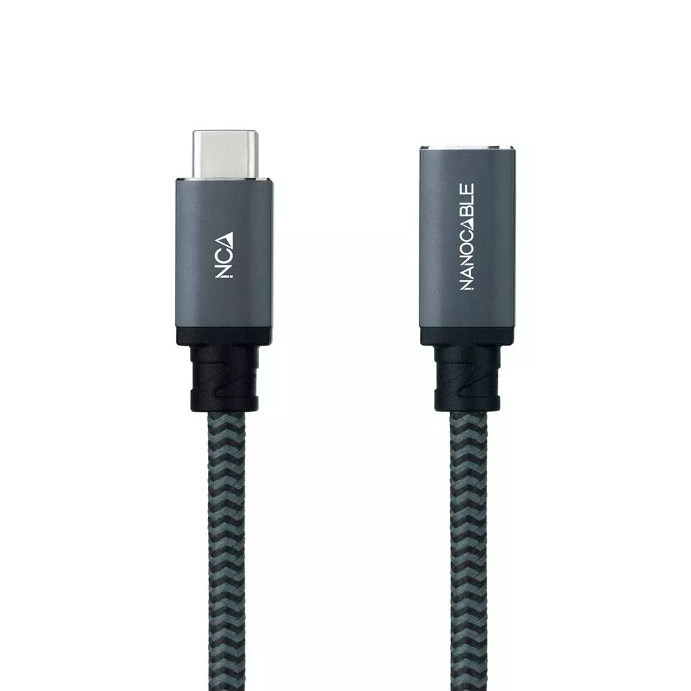 Cable prolongador USB-C 3.2 Gen2x2 M/H / 1.5m / 100W 5A / 4K-60Hz / Nanocable  10.01.4501-L150