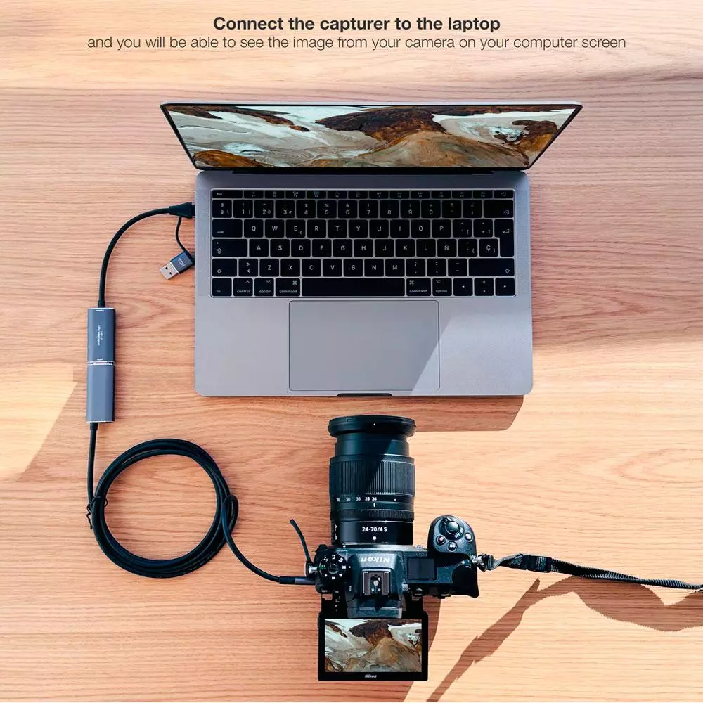 Capturadora de video HDMI a Usb 3.0 / Type-C / 4K / 30Hz / Nanocable 10.15.0001