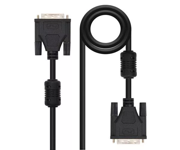 Cable&nbsp;DVI-D&nbsp;single&nbsp;link&nbsp;18+1 M/M  1.8m / Ferrita / Aisens A117-0086