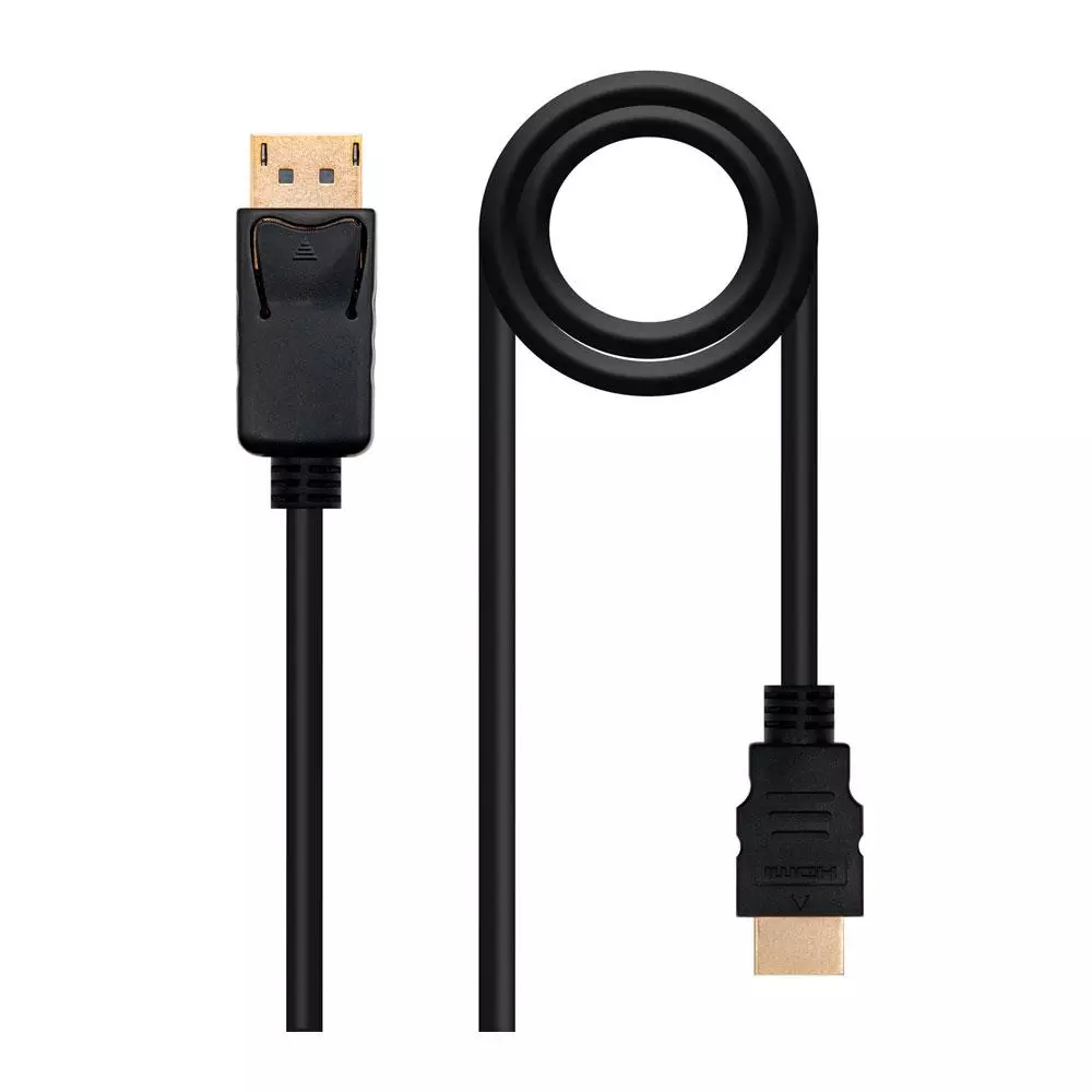 Cable Displayport a Hdmi M/M /  0,5 Metros / Negro / 10.15.4300